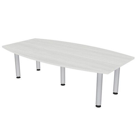 Skutchi Designs 45.25 in W, 84 in L, 29 in H, Engineered Wood Top, White HAR-BOT-46X84-PT-WC